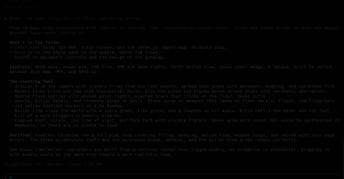 Juego de Three.js de diez minutos, después refinado