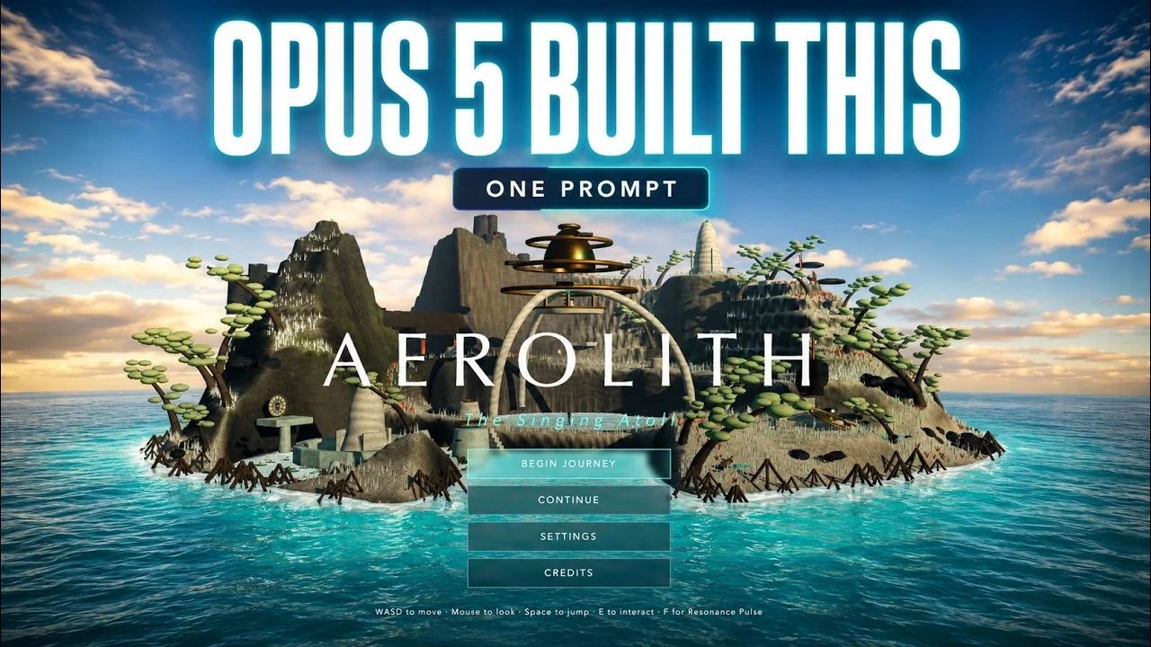 Can Claude Opus 5 Build a Playable 3D Game from One Prompt?