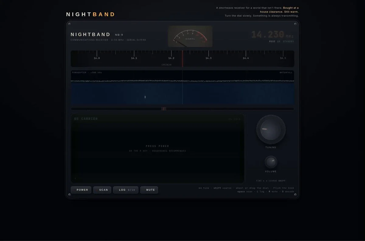 Radio interactiva de onda corta NIGHTBAND