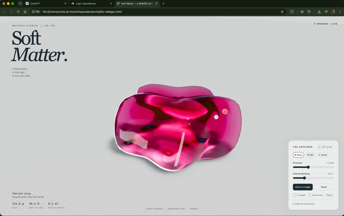 Gelatina elástica con WebGPU