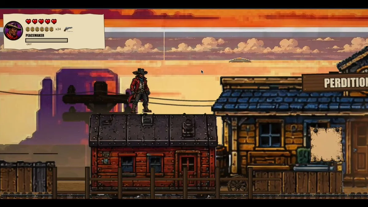 Juego de vaqueros en tres.js de cómics