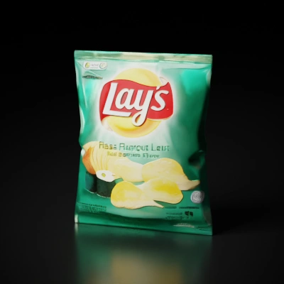 Lay's potato chips pack, Nori seaweed flavor.