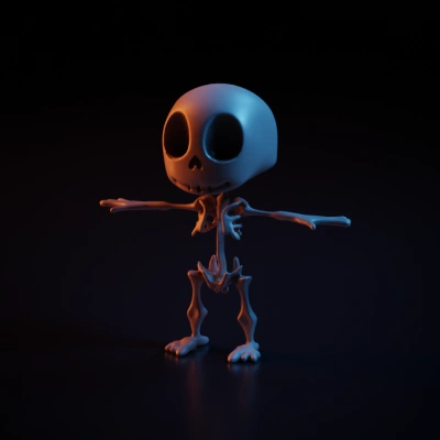 Skeleton, bone, cute
