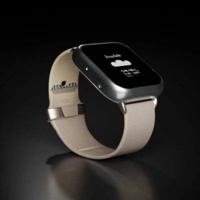 smartwatch with a cloud display.
