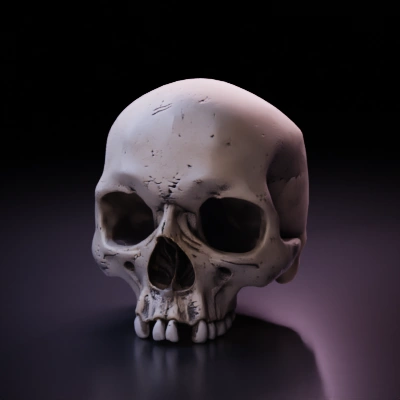 Human skull.