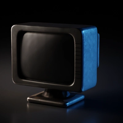 Retro CRT computer monitor.