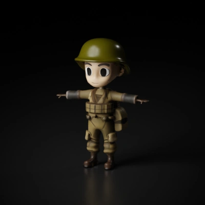 T-Pose stance, Israeli flag on helmet, 
Israeli soldier T-pose, Israeli Soldier in the style of Brawl Stars, Back light.