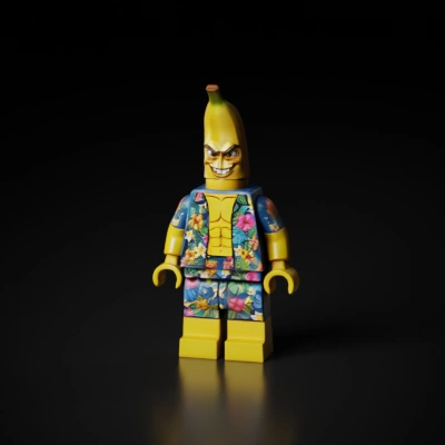 Banana-headed LEGO character.