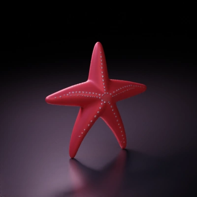 Starfish figure, five arms.