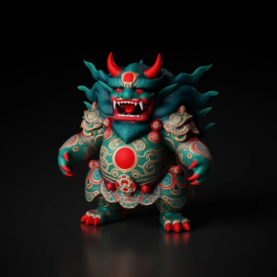 mythical warrior statue.