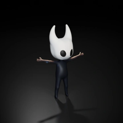 Cartoon character with horned head.