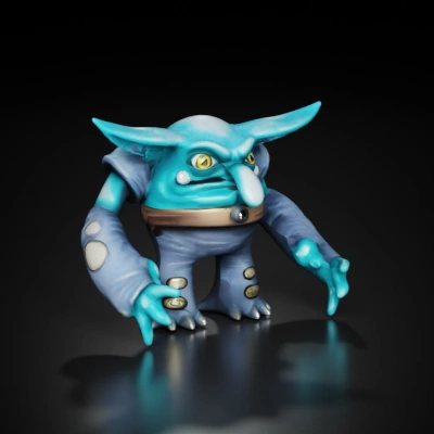 Goblin with exaggerated features and pointed ears.
