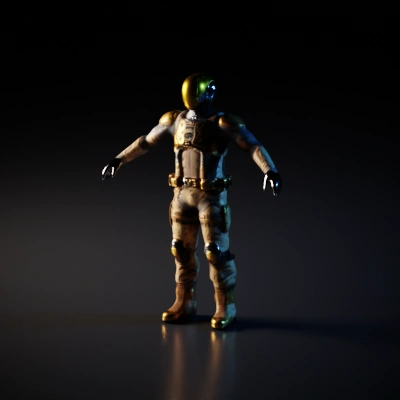 Futuristic armored suit, highly detailed, exoskeleton design, glass vizor