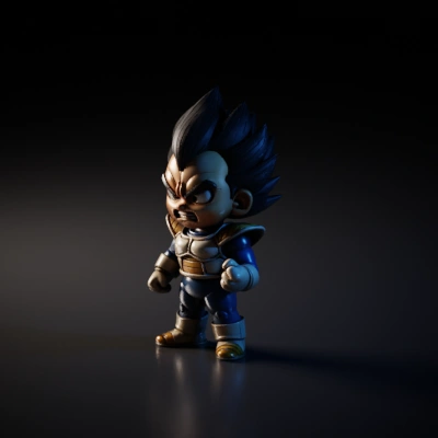 Angry armored anime character.