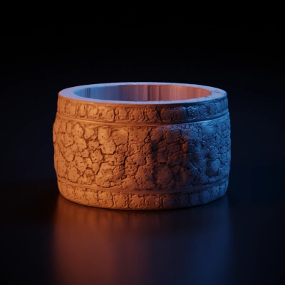 ring made of diamonds.