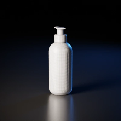 Dispenser bottle with pump, personal care product.