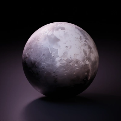Surface of a celestial body with craters.