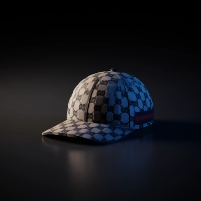 Gucci branded baseball cap.