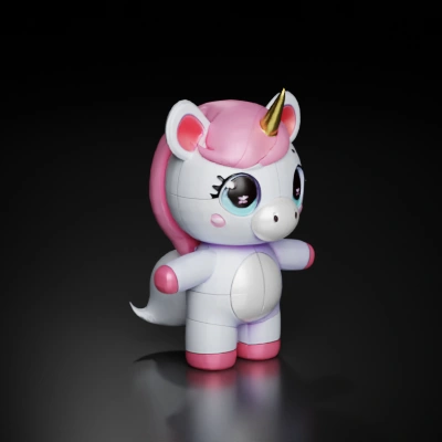 cute unicorn plush toy.