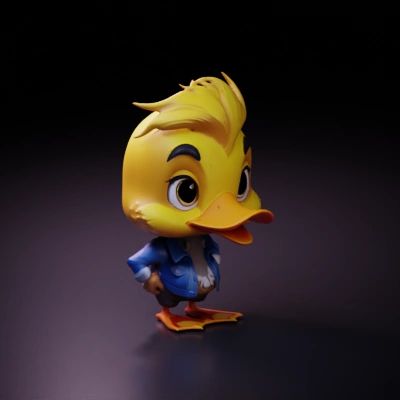 cartoon duck character.