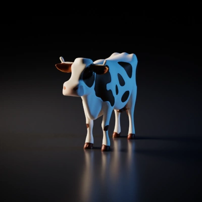 Cow, common farm animal, smaller neck.