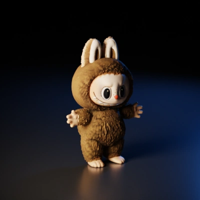 child in bunny costume.