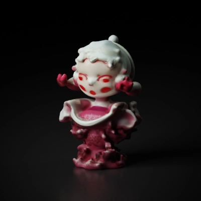 Figurine of a whimsical child character, decorative.