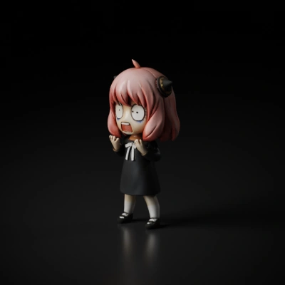 Anime girl figurine.