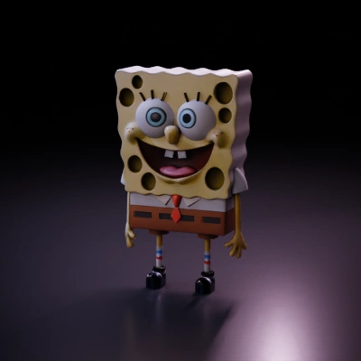 SpongeBob SquarePants figure.