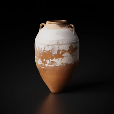 Ancient terracotta urn.