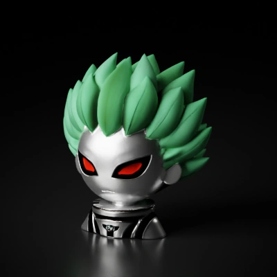 Chibi-styled character with spiky hair.
