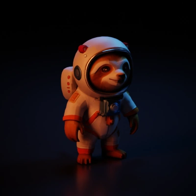 sloth in a spacesuit.