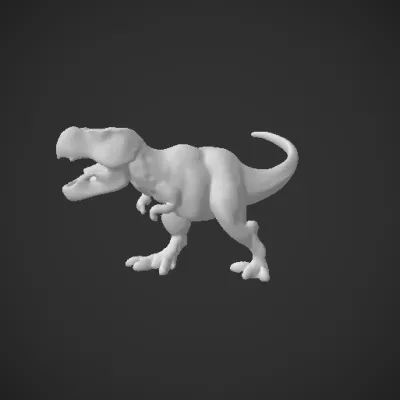 Tyrannosaurus Rex, prehistoric predator, menacing stance. sharp edges, complex geometry, character.