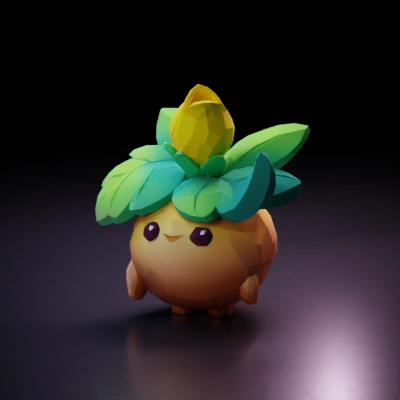 Cute plant-like character.