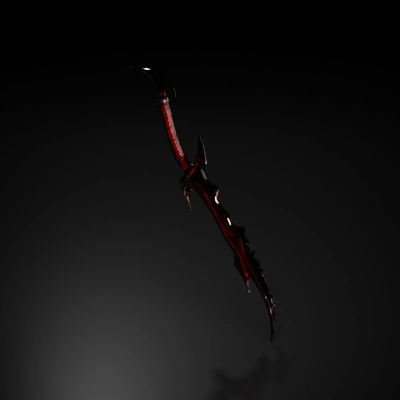 Ornamented fantasy sword with intricate patterns.