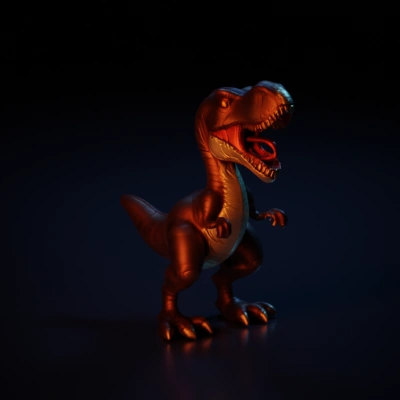 Trex Dinosaur, fierce, roaring, lifelike. sharp claws, teeth, spiky back