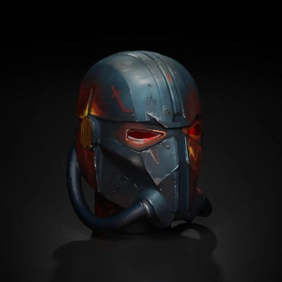 futuristic sci-fi helmet.