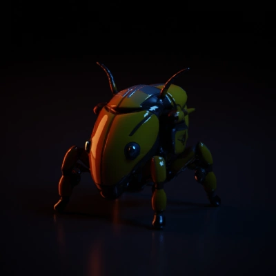 Robot ant with mechanical design.