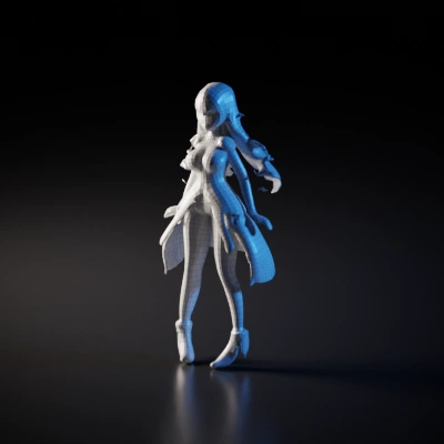 Anime-style female character in elaborate outfit.