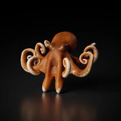 Octopus, eight arms, underwater creature, real-life.