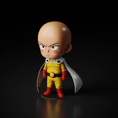 small superhero in yellow jumpsuit.