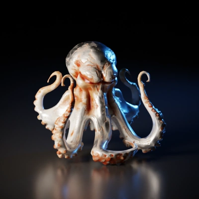 Octopus-like creature, otherworldly, Cthulhu mythos.