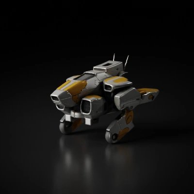 futuristic robotic vehicle.