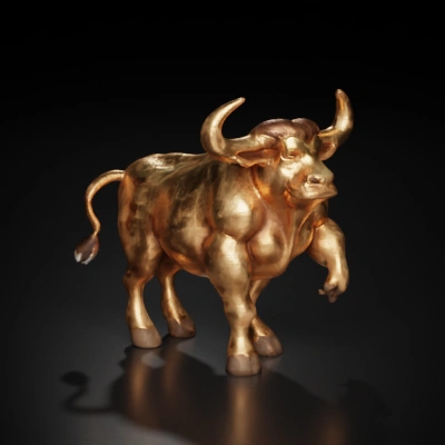 Minotaur-like creature with bullish features.