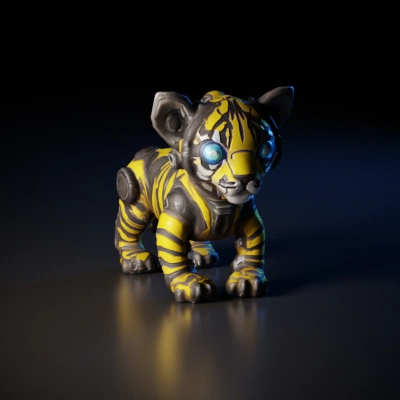 cybernetic tiger cub.