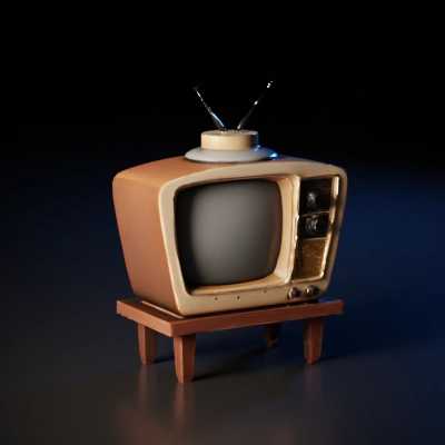 Retro television set.