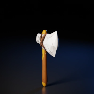 cartoon stone axe.
