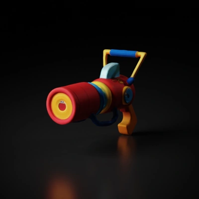 Laser-based futuristic sci-fi weapon, sleek design.
