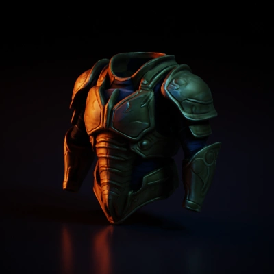 golden medieval armor.