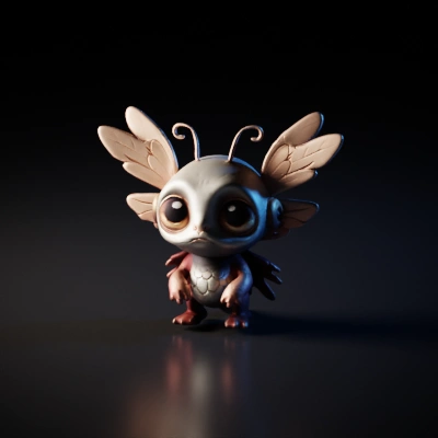 Small insect-like creature with big eyes, humanoid features.